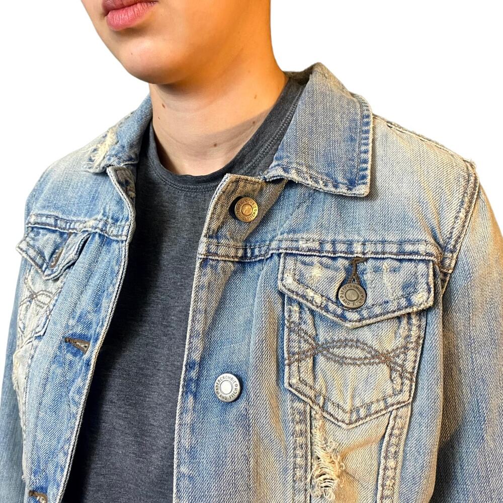 Womens Abercrombie and Fitch Denim Jacket Medium - Picture 3 of 4
